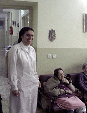 Sister Nora with her 'masters' 